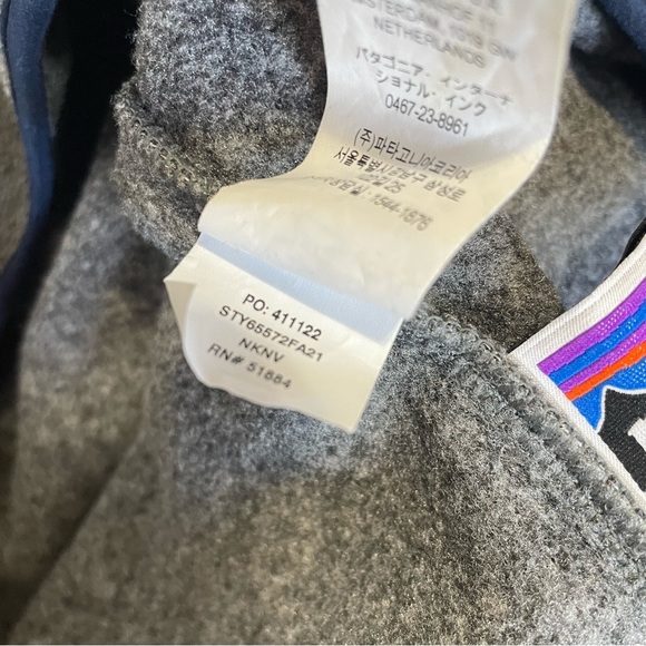 Patagonia Kids Grey Synchilla Pullover Fleece Size M 10Y - Picture 7 of 8